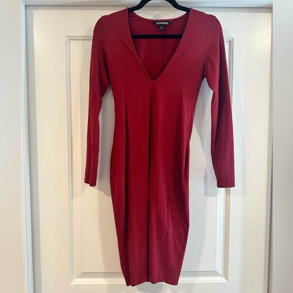 Express Red Dress - Picture 1 of 2